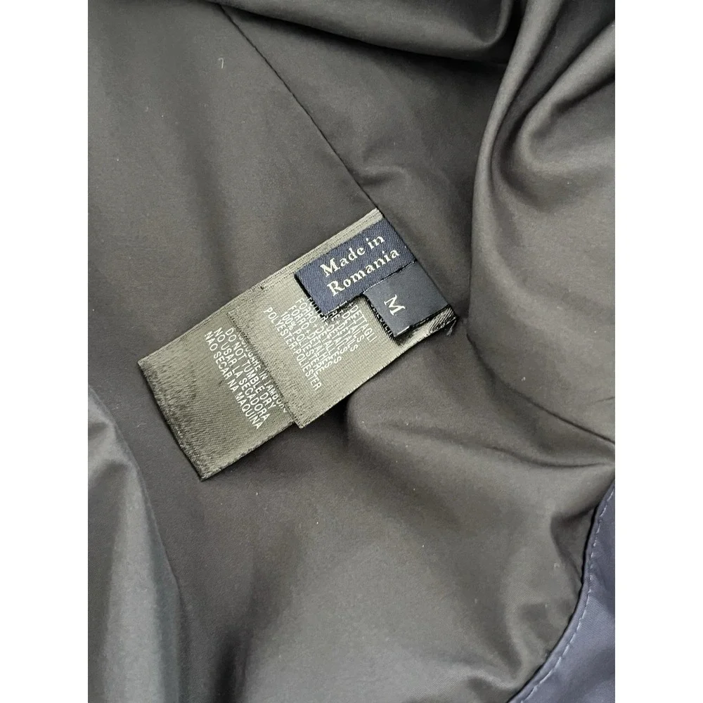 Zegna Sport Waterproof Rain Ocean Jacket Coat Mens Medium Navy Blue Windbreaker